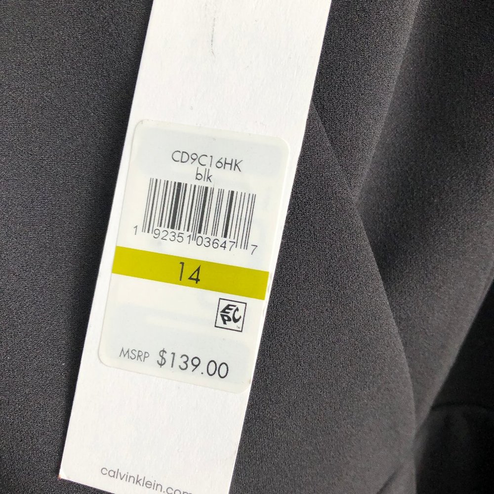 NWT Calvin Klein Wide Leg Black Jumpsuit - Picture 5 of 10